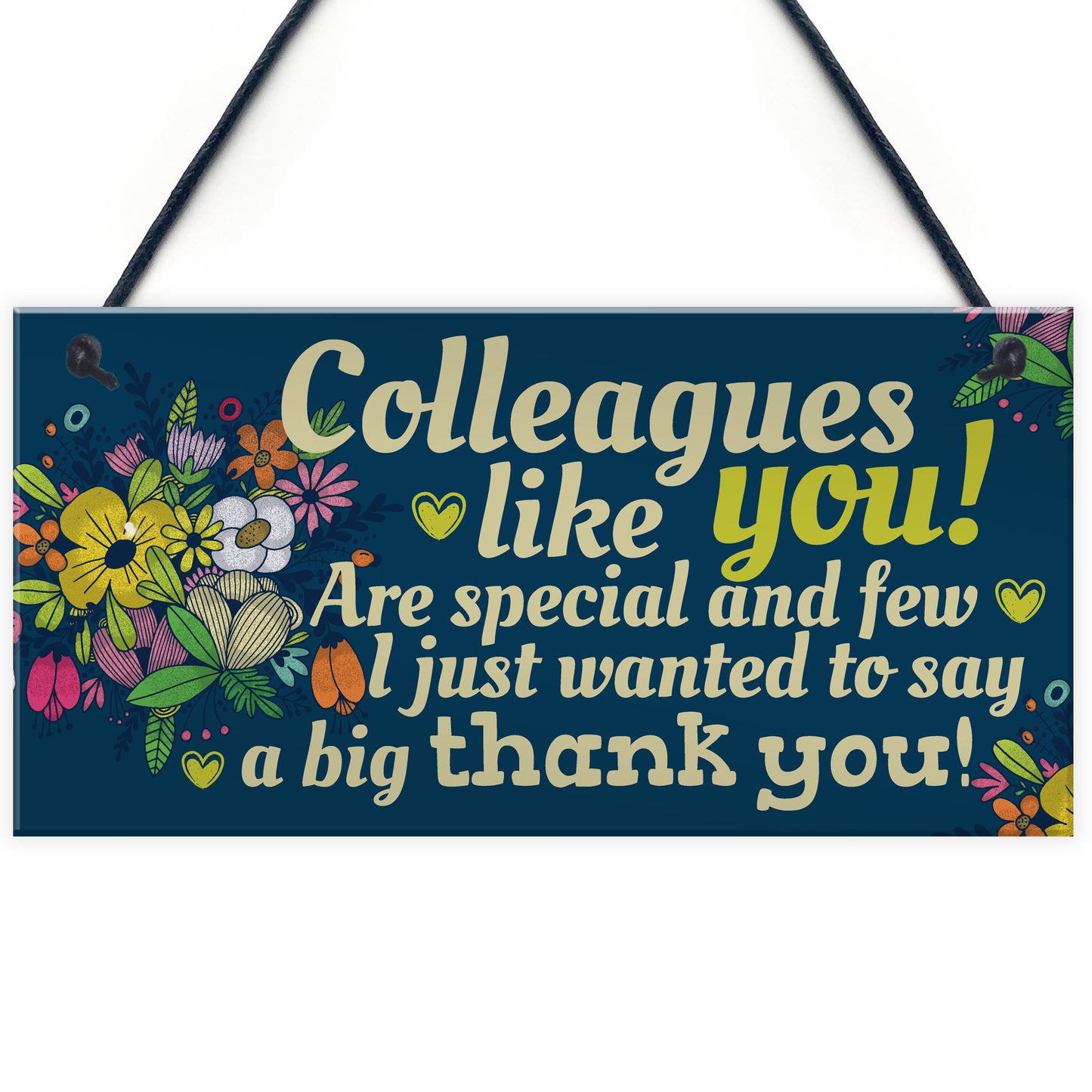 Colleague Gift Plaque Friendship Friend Sign Thank You Work