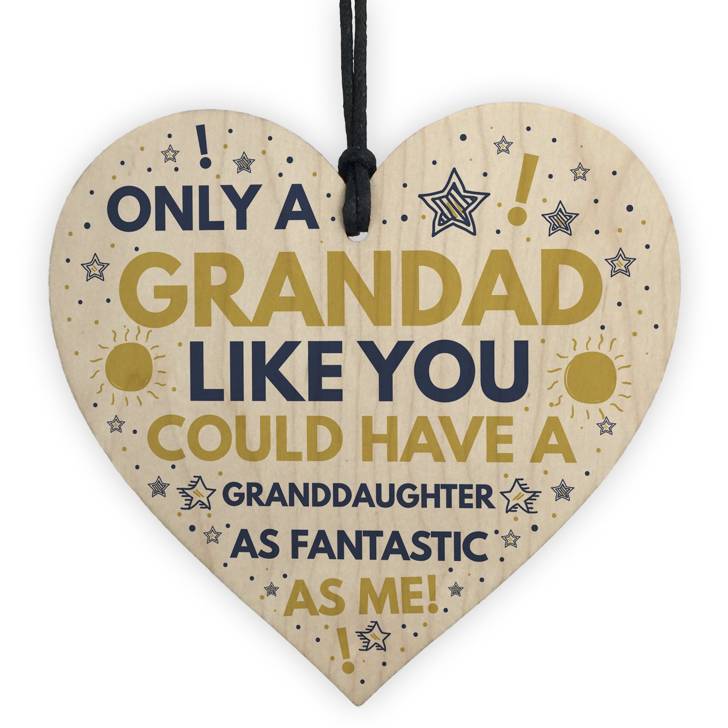 Funny Grandad Birthday Christmas Gift From Granddaughter Plaque