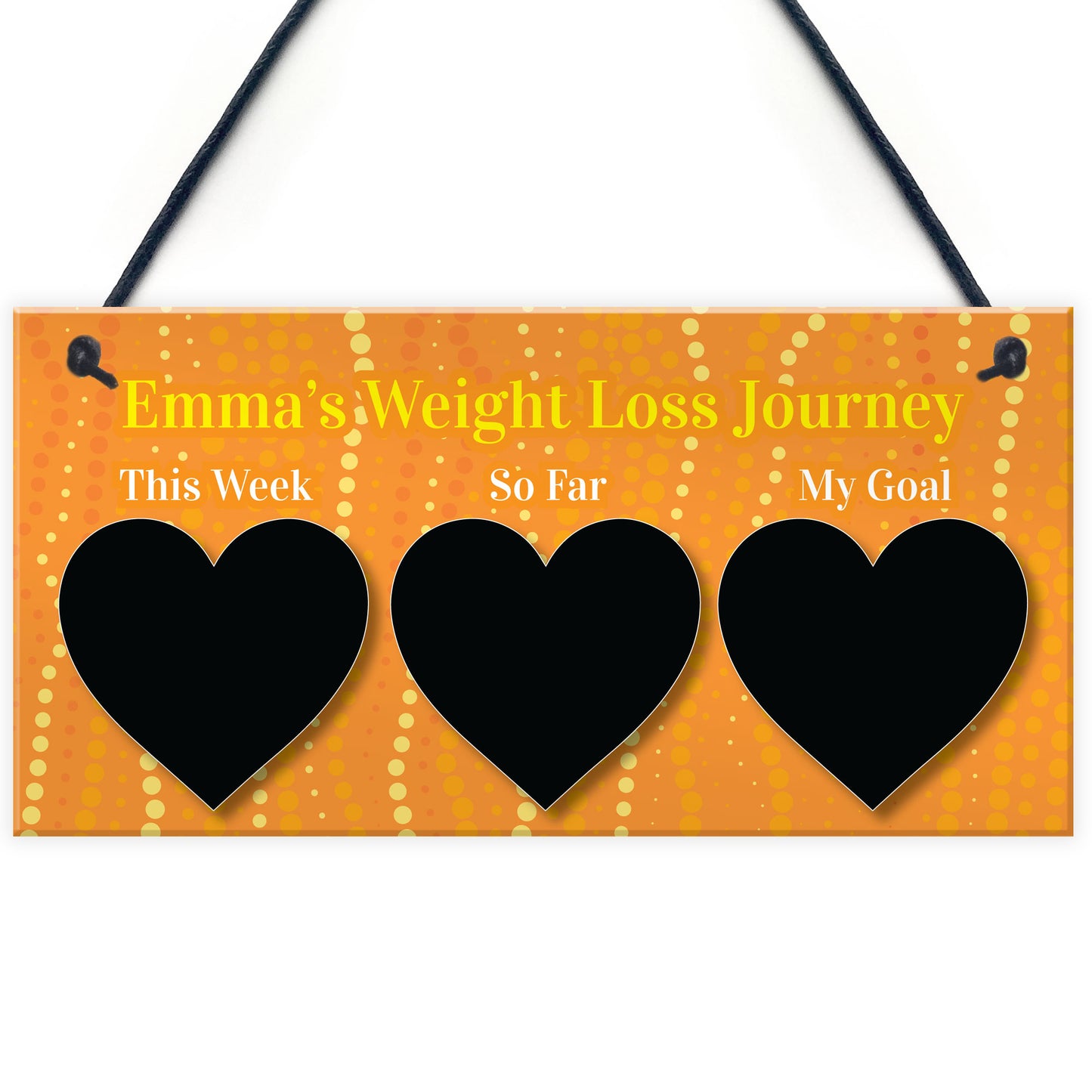 Weight Loss Journey Tracker Sign Motivational Dieting Fitness