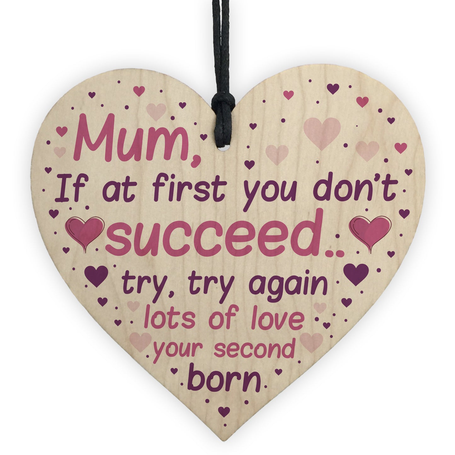 Funny Joke Mothers Day Gift From Daughter Son Wooden Heart Gift