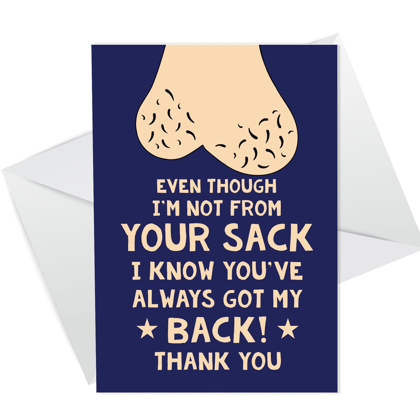 Stepdad Christmas Birthday Card Not From Your Humor Funny Card