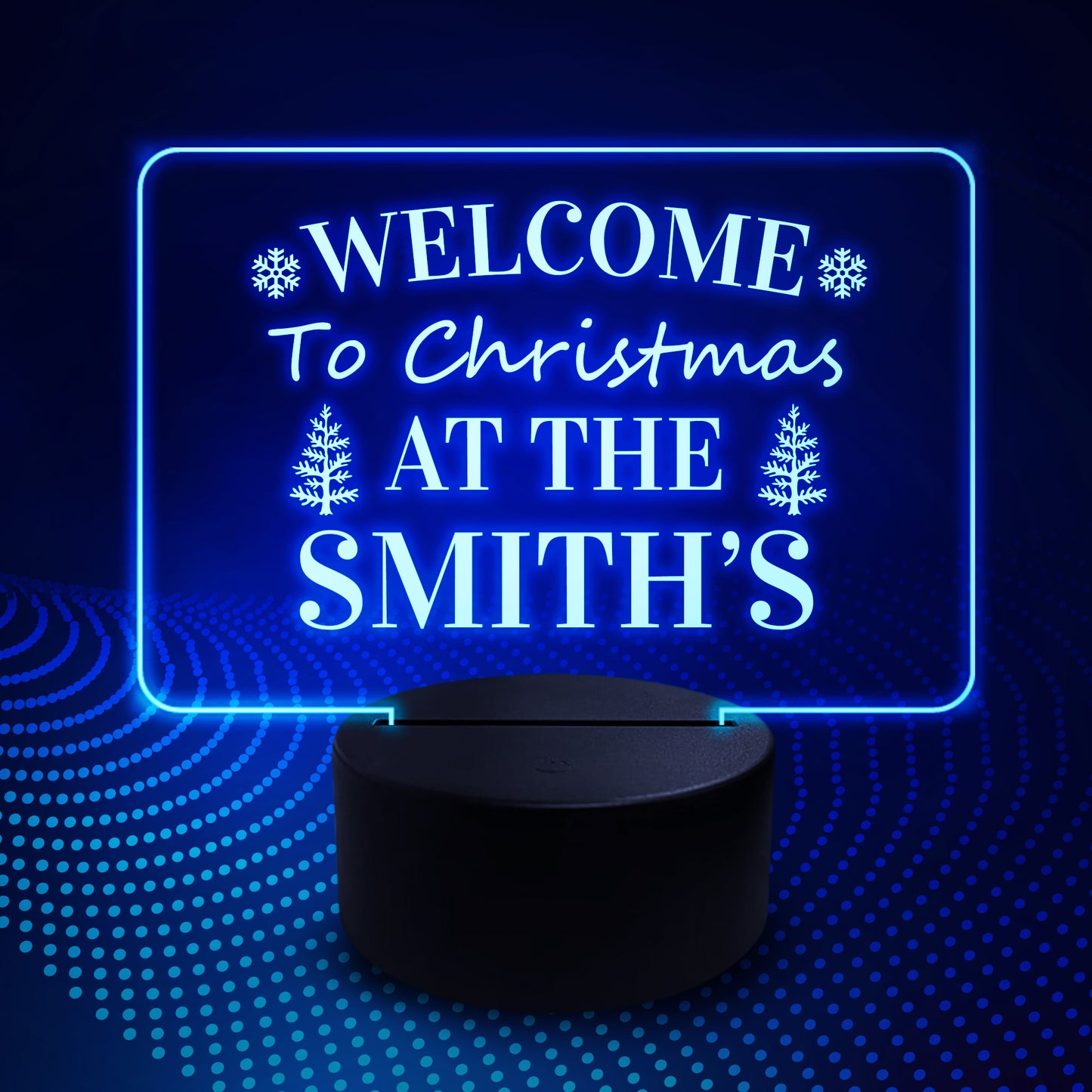 Personalised Christmas At The... Sign Neon Sign Xmas Family