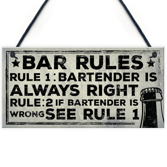 Always Right Bartender FUNNY Pub Landlord Alcohol Beer Gift