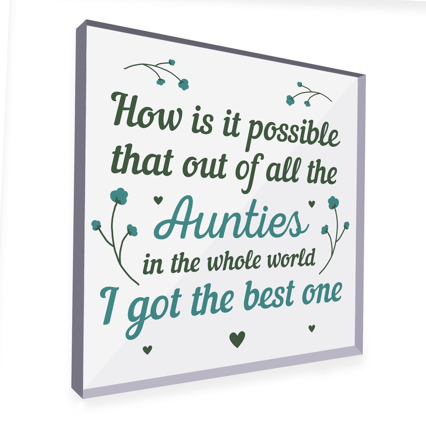 Auntie Plaque Auntie Birthday Gifts Auntie Gifts From Niece