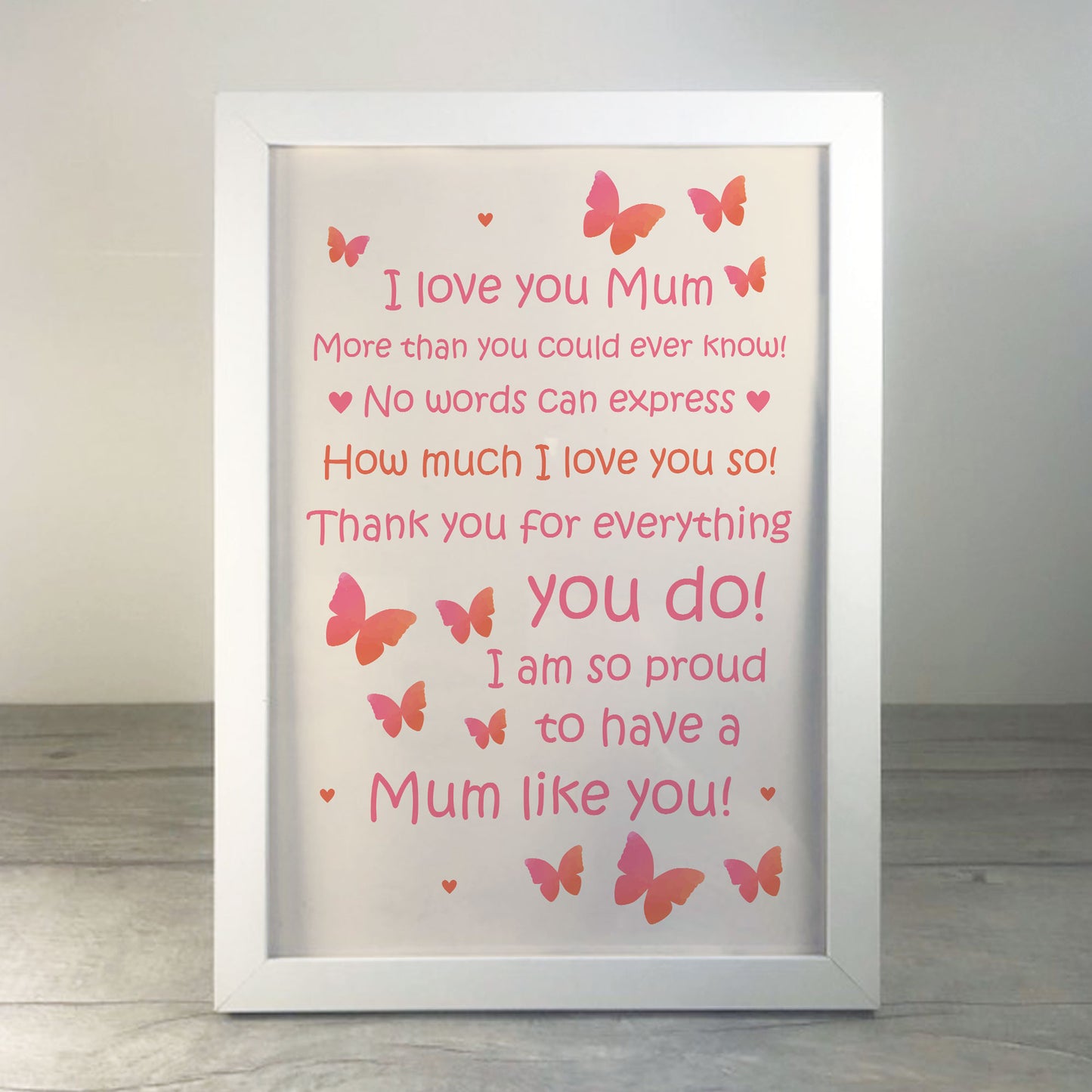 Christmas Birthday Gifts For Mum From Daughter Son Framed Print