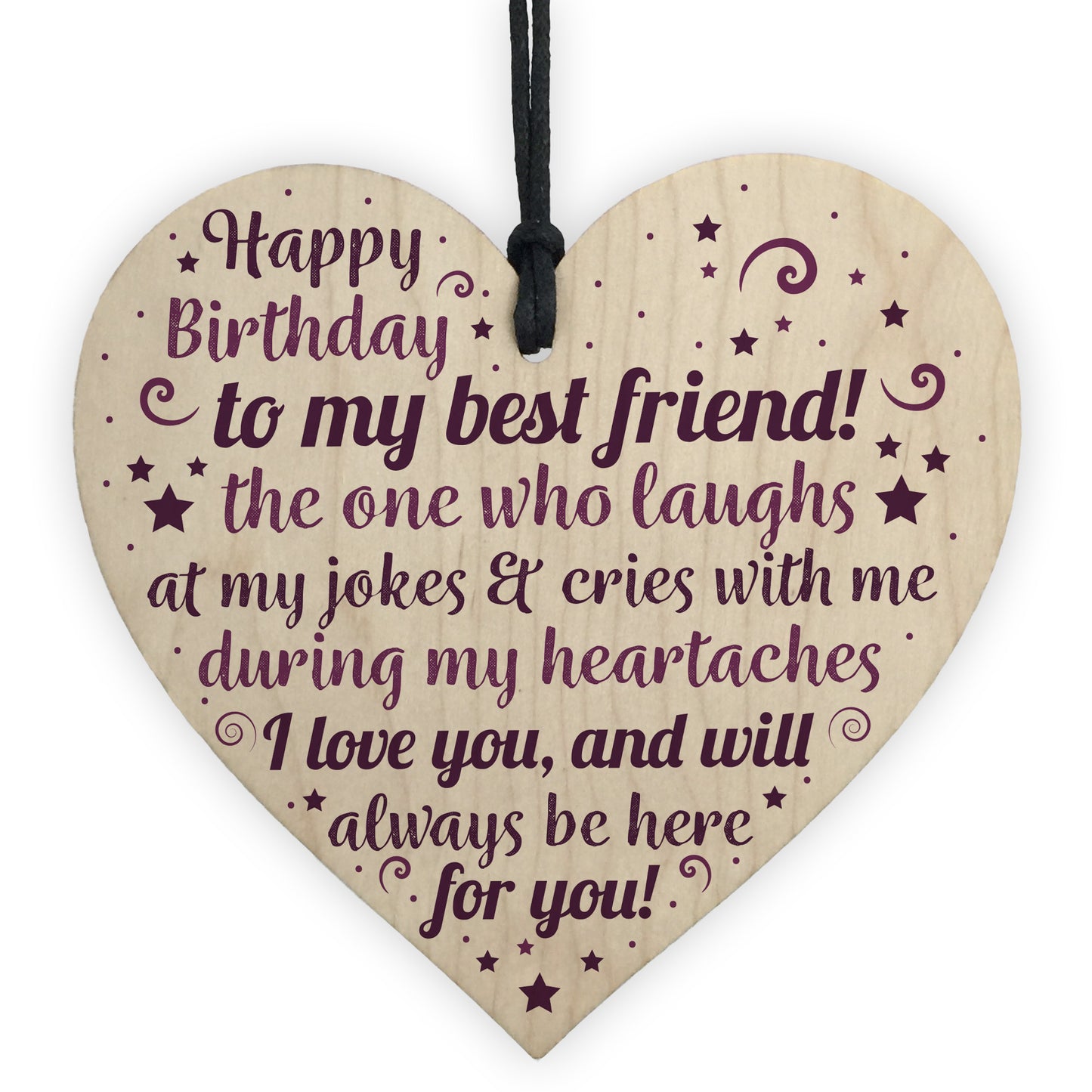 Birthday Friend Gifts Heart Special Friendship Plaque Card