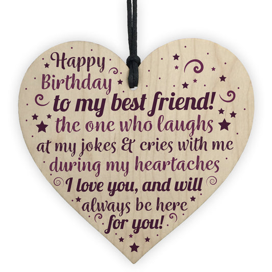 Birthday Friend Gifts Heart Special Friendship Plaque Card