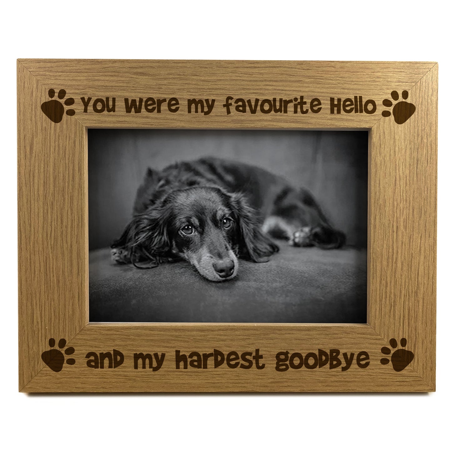 Memorial Wooden Photo Frame For Pet In Memory Of Dog Gift