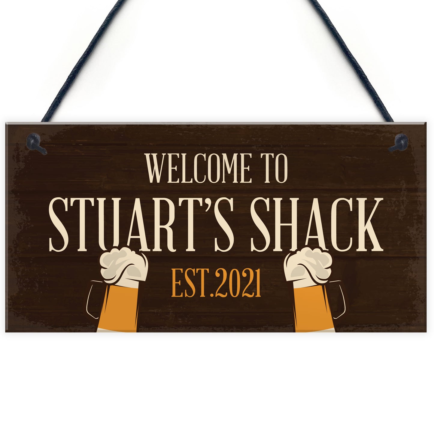 Personalised Bar Shack Sign Novelty Garden Home Bar Man Cave