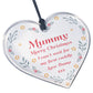 Bump Gift For Mummy Christmas Acrylic Heart Gifts For Mummy