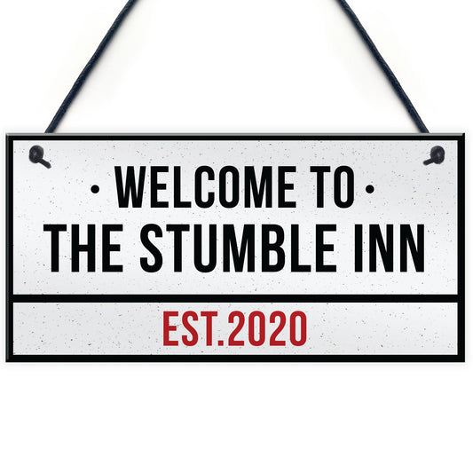 Funny Home Bar Sign Personalised Street Sign For Man Cave Pub