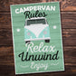 Camper Van Accesories Travel Holiday Novelty Plaques Birthday