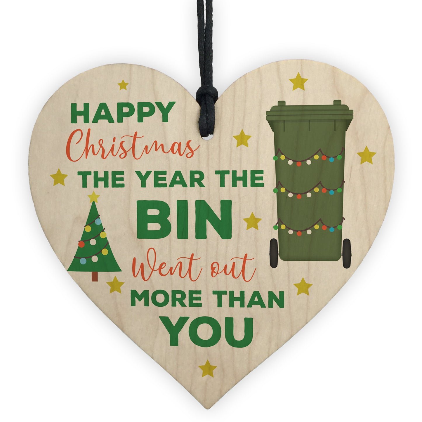 Funny Rude Christmas Gift Wood Heart Lockdown Memory Gift