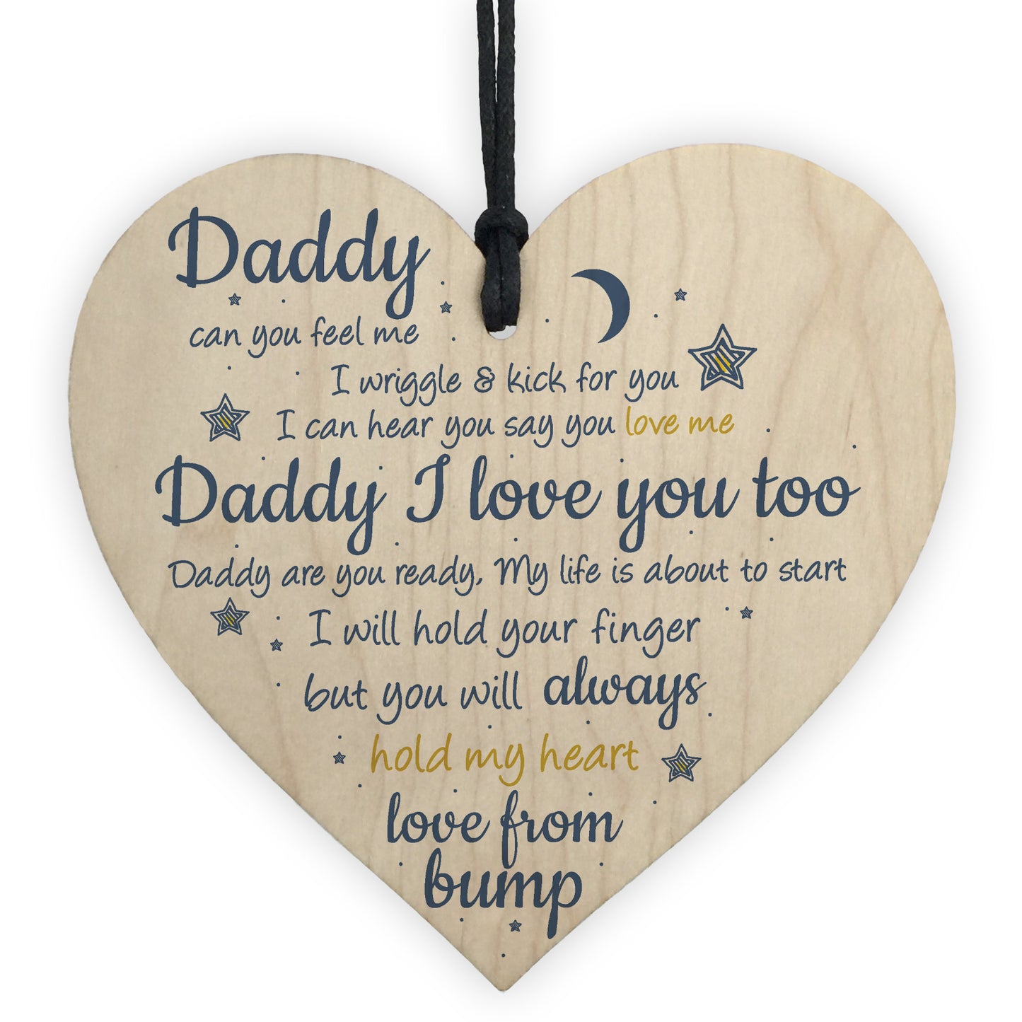 Handmade Heart From Bump Gifts For Men Daddy To Be Birthday