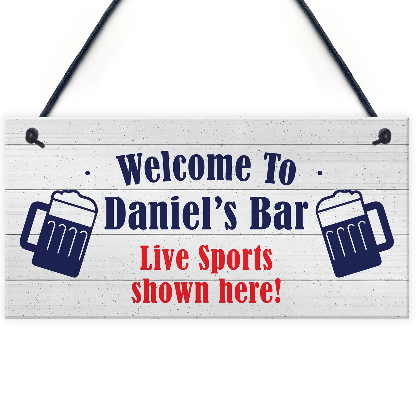 PERSONALISED Home Bar Sign Football Lover Alcohol Beer Gift