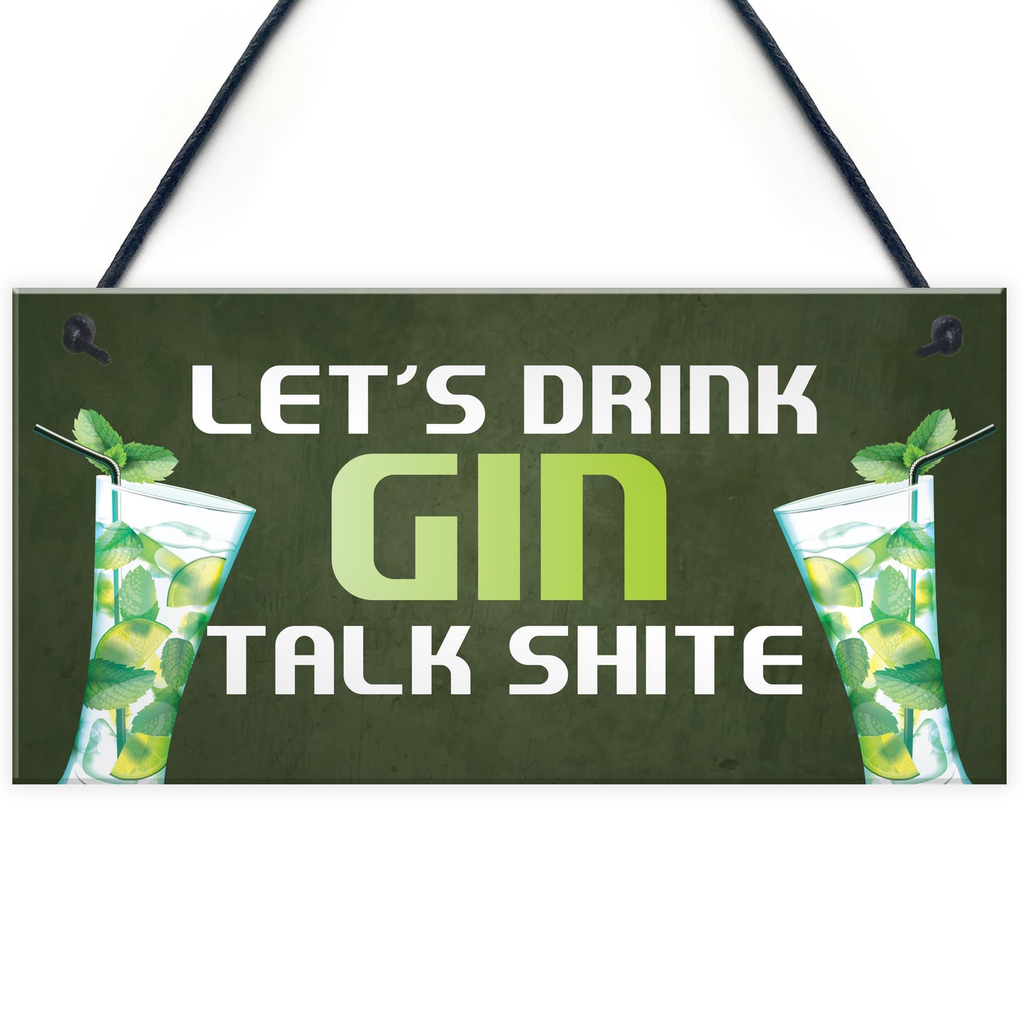 Funny Gin Bar Sign Hanging Home Bar Plaque Gin Gift For Him Her