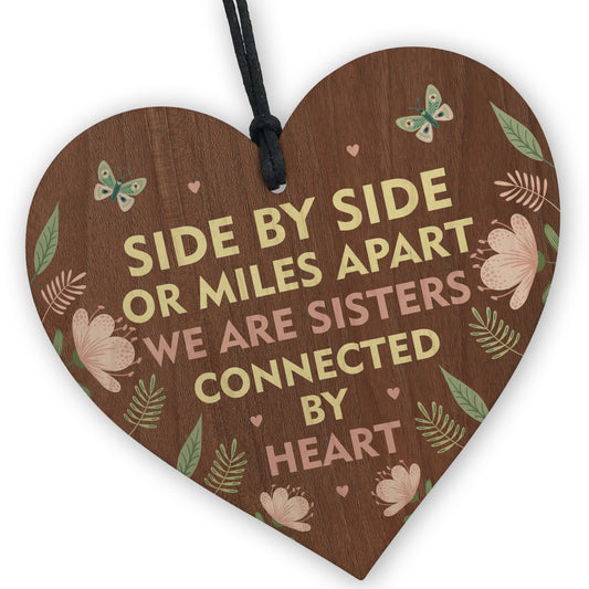 Novelty Gift For SIster Birthday Thank You Gift Wooden Heart