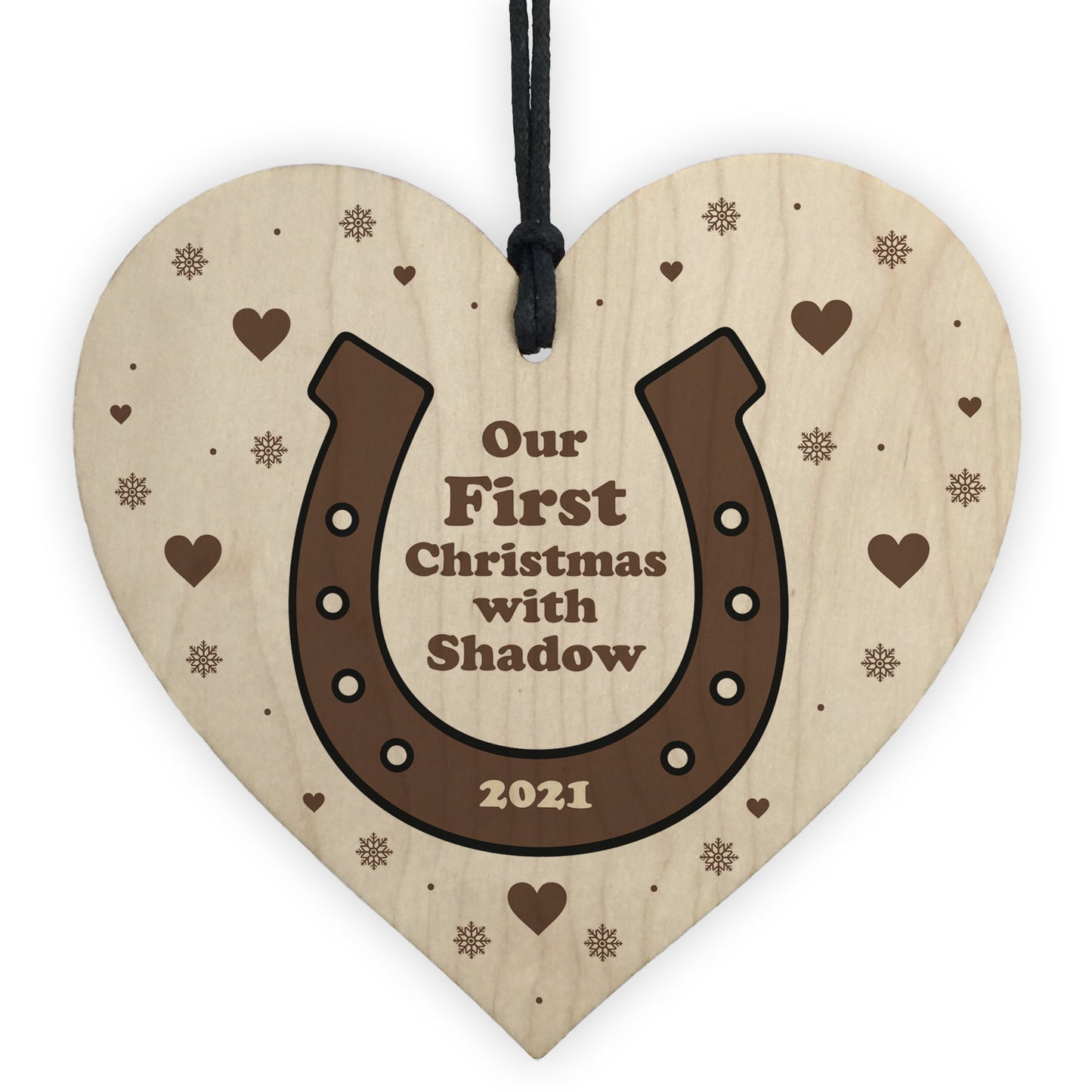 Our First Christmas With Horse Personalised Christmas Decoration