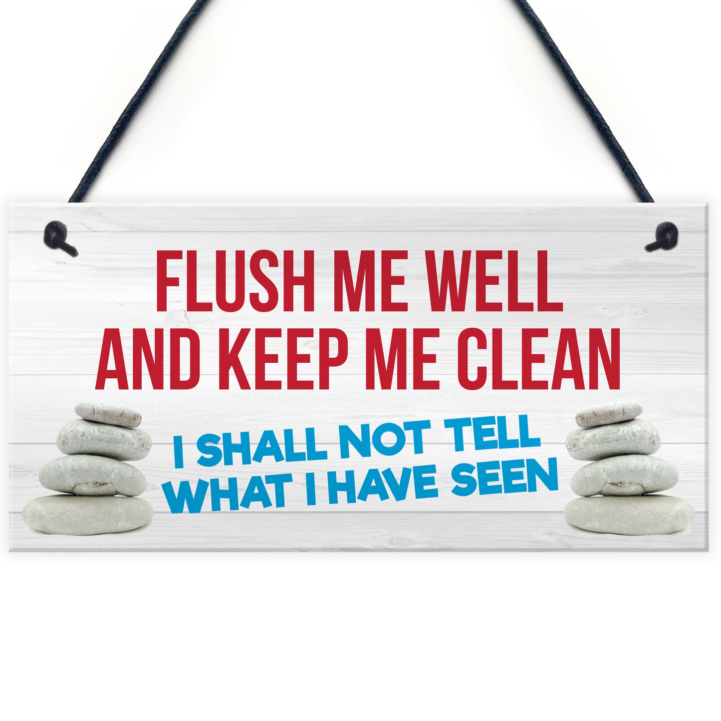 Toilet Flush Me Well Funny Novelty Loo Door Hanging Plaque