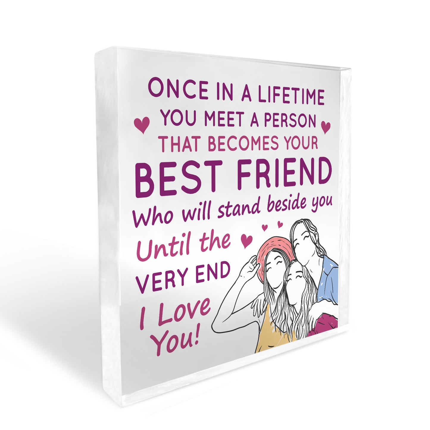 Best Friend Gifts For Christmas Acrylic Plaque Secret Santa