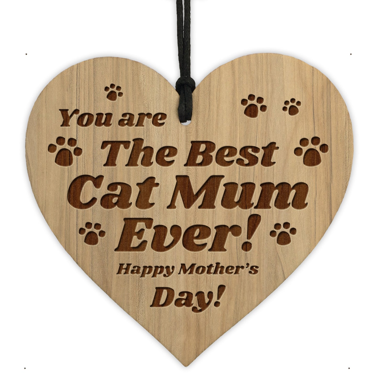 Best Cat Mum Gift For Mothers Day Engraved Heart Mum Gifts