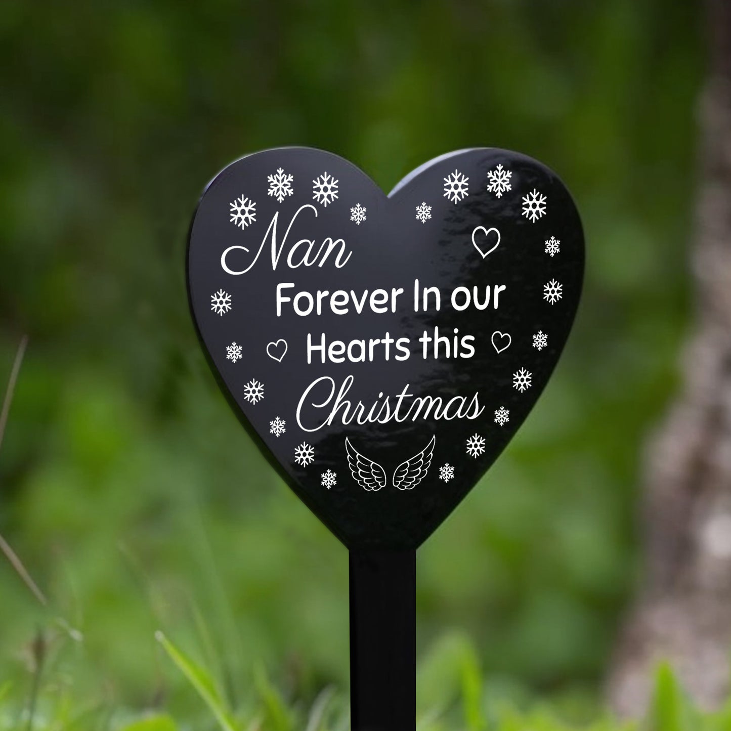 Nan Forever In Our Hearts Christmas Memorial Decoration For Nan