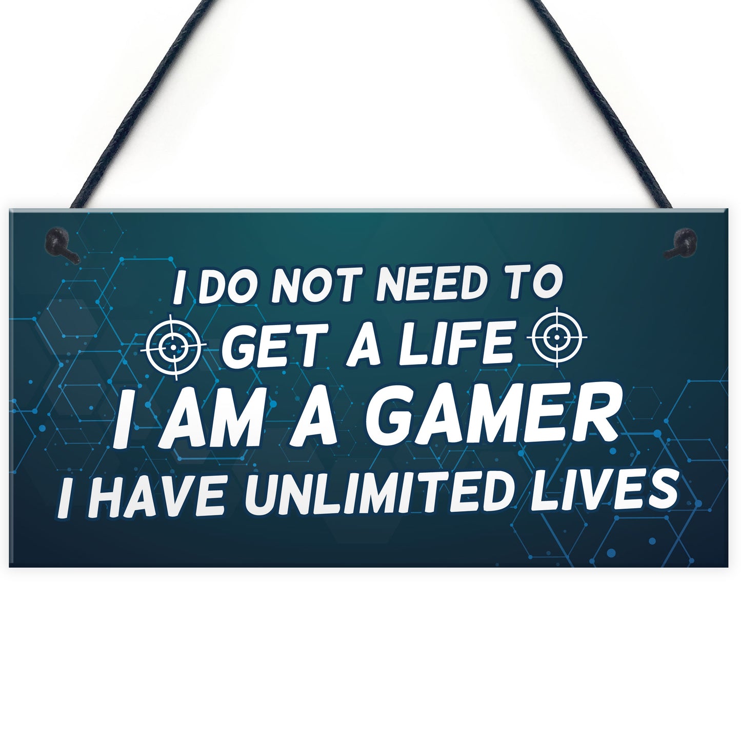 IM A GAMER Sign Funny Gamer Gift Hanging Plaque For Bedroom