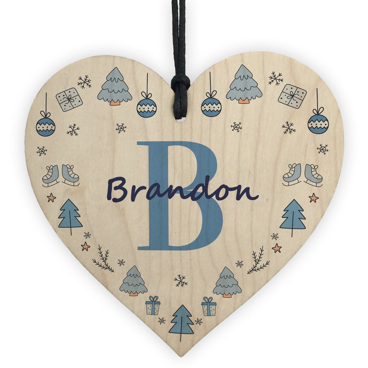 Personalised Tree Bauble For Baby First Christmas Wooden Gifts