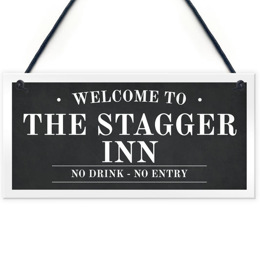 Home Bar Personalised Sign Custom Text Hanging Bar Man Cave