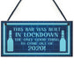 Lockdown Bar Sign Built 2020 Home Bar Pub Garden Shed Sign
