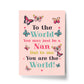 Birthday Christmas Gift For Nan A4 Print Special Thank You Gift