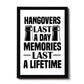 Funny Alcohol Sign Bar Signs For Home Man Cave FRAMED Print
