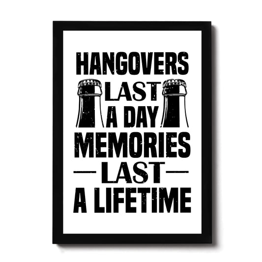 Funny Alcohol Sign Bar Signs For Home Man Cave FRAMED Print