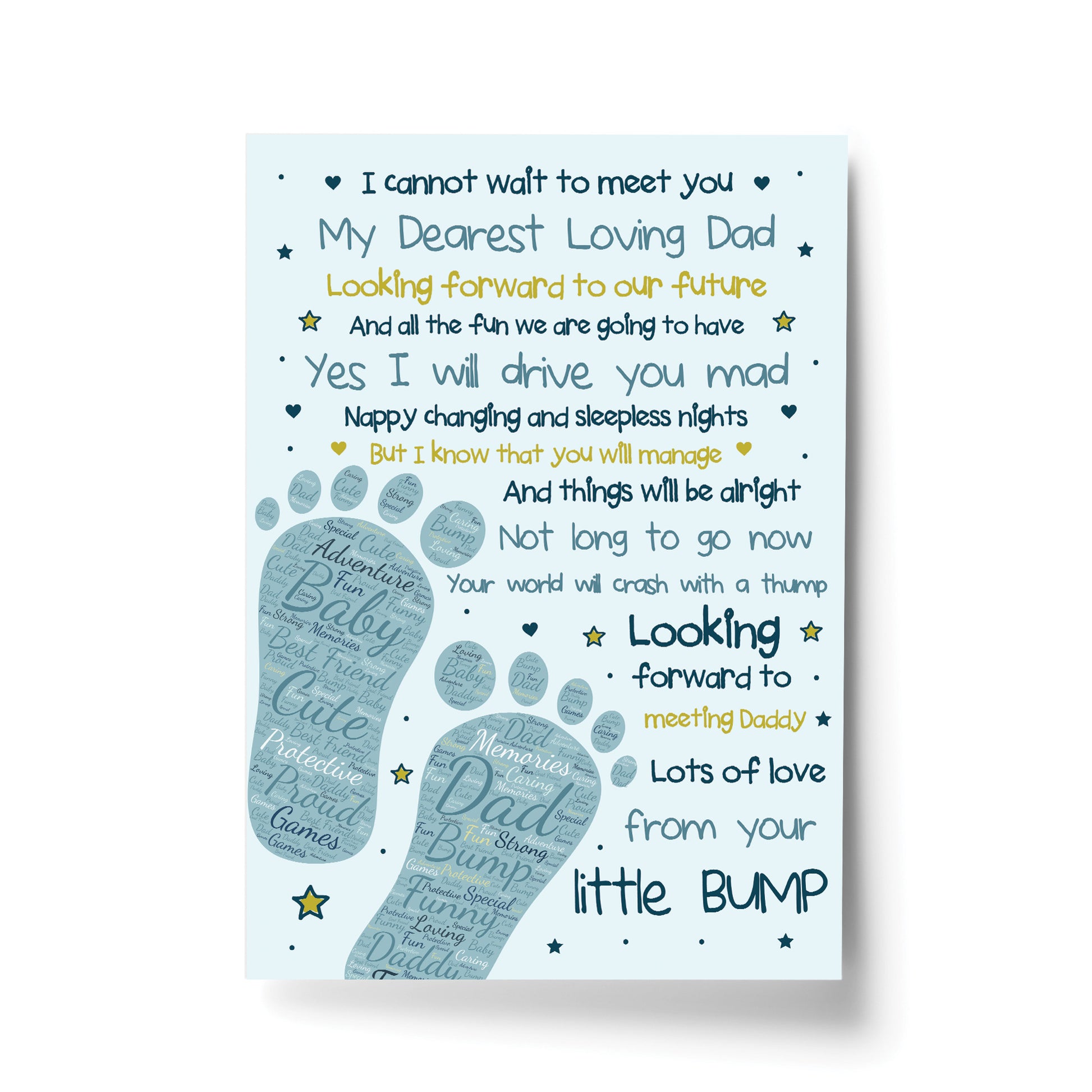 daddys tackle box for baby poem Daddy To Be Gifts From The Bump Baby Poem Fathers Day Gifts – Red Ocean Gifts