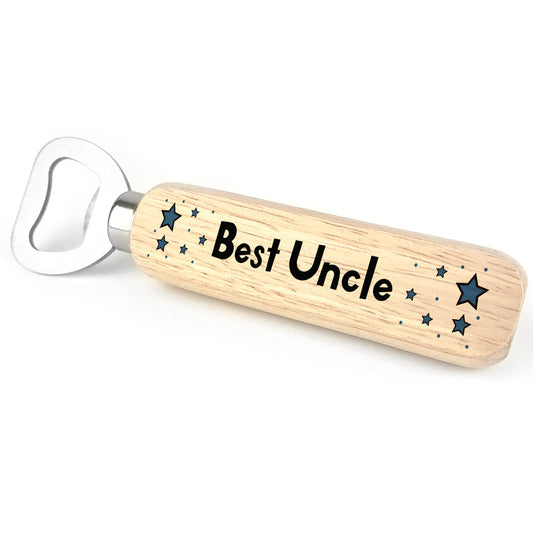Best Uncle Wooden Bottle Opener Birthday Christmas Gift For Him