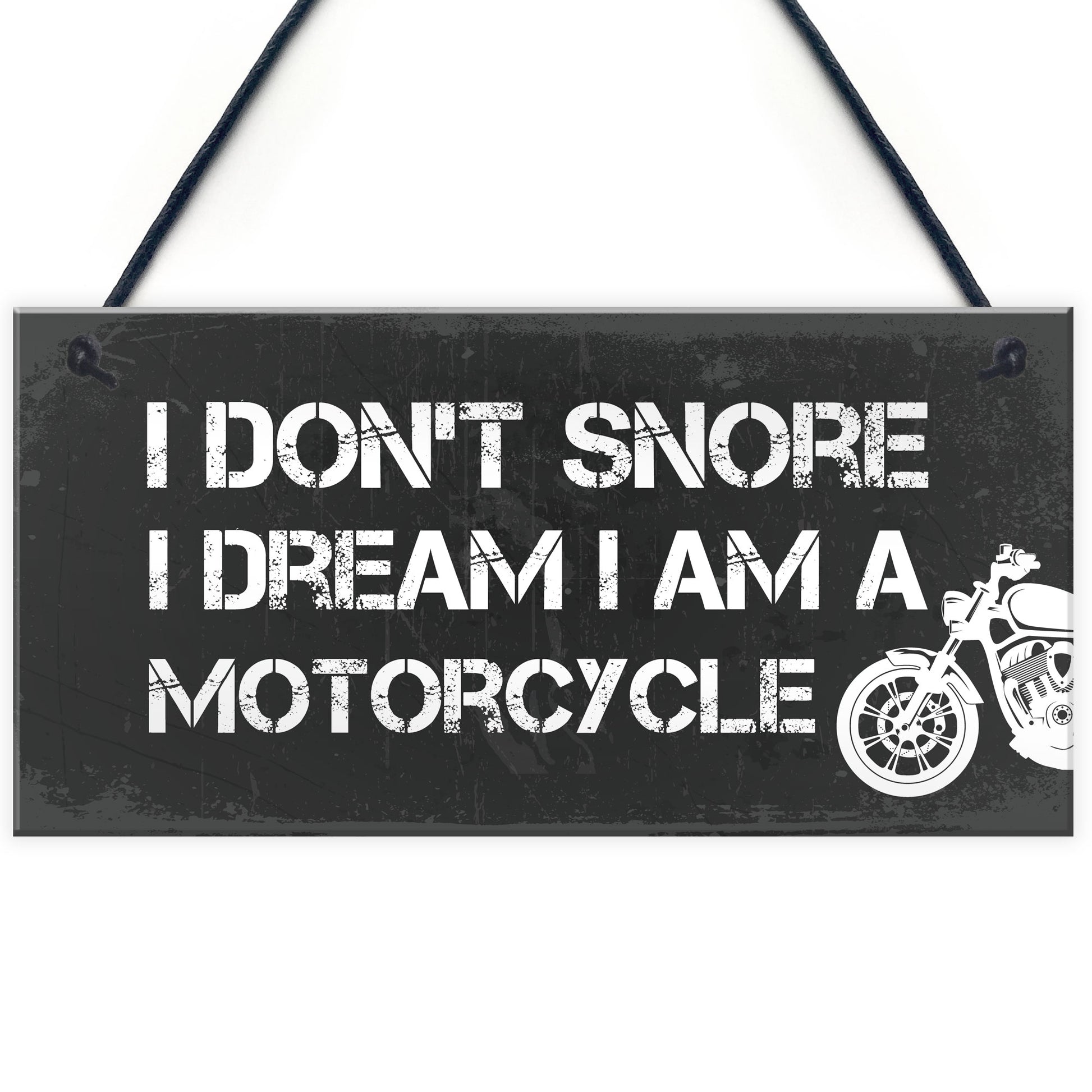 Motorbike Gifts For Men Funny Hanging Sign Motorcycle Garage – Red