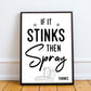 Bathroom Prints Funny Toilet Sign Loo Sign Toilet Decor Framed