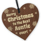 Auntie Gifts From Niece Nephew, Novelty Christmas Wooden Bauble