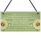 Novelty Hanging Garden Memorial Plaque Present Home Fence Sign