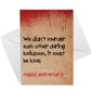 Anniversary Lockdown Card For Boyfriend Husband Wife Girlfriend