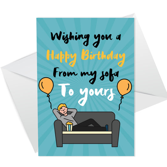 Funny Lockdown Birthday Card For Friend Mum Dad Brother Auntie