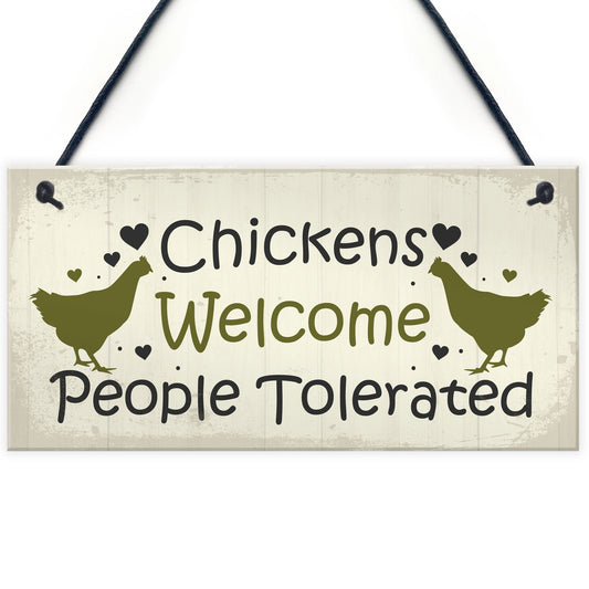 Funny Chicken Sign Hanging Sign Pet Sign Chicken Accessories