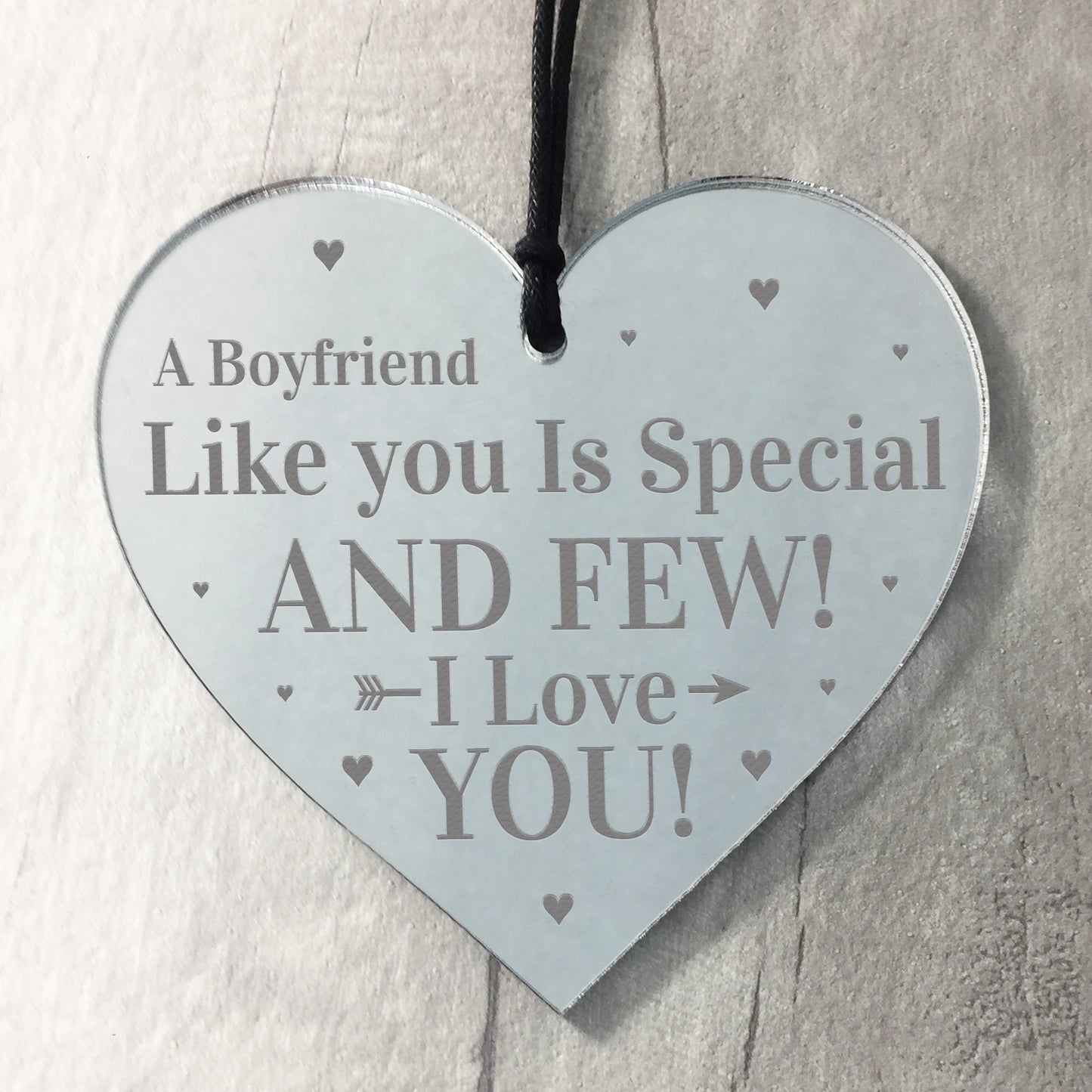 Boyfriend Gifts Mirror Heart Sign Gift For Him Valentines Day