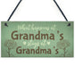 Grandma Gifts For Nan Nanny Hanging Garden Sign Kitchen Plaque