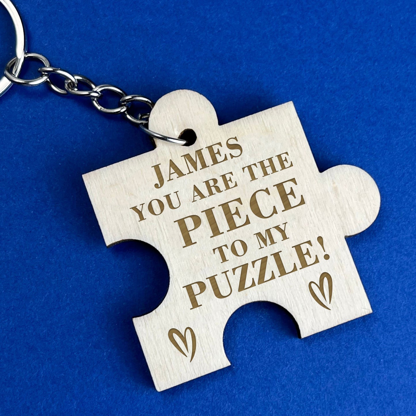Personalised Engraved Keyring For Him Her Anniversary Gift