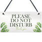 Do Not Disturb Hanging Door Sign Hotel Guest House Housekeeping