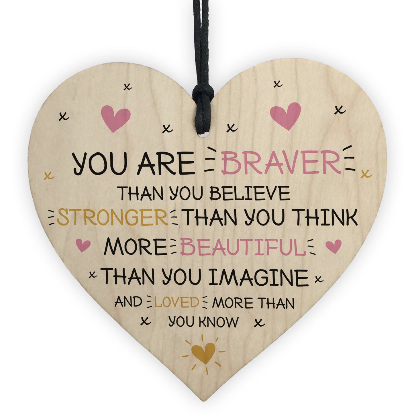 Braver Strong Beautiful Best Friend Inspirational Friendship