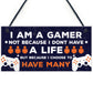 Novelty Gaming Boys Bedroom Sign Funny Christmas Gift For Brothe