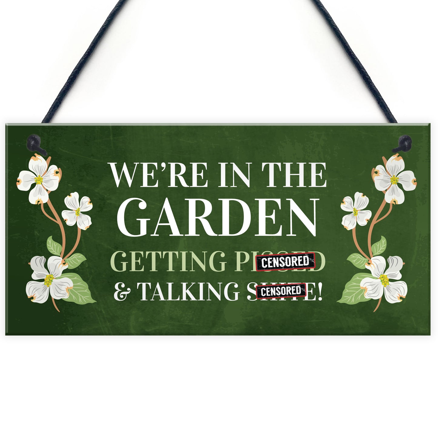 Funny Garden Sign Hanging Wall Sign Summerhouse Plaque