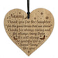 Nanny Thank You Gifts Engraved Wooden Heart Birthday Christmas